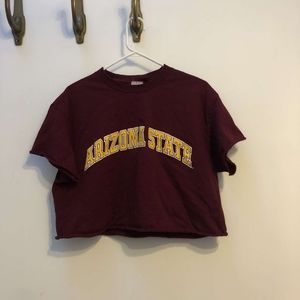 Maroon Arizona State Crop Top